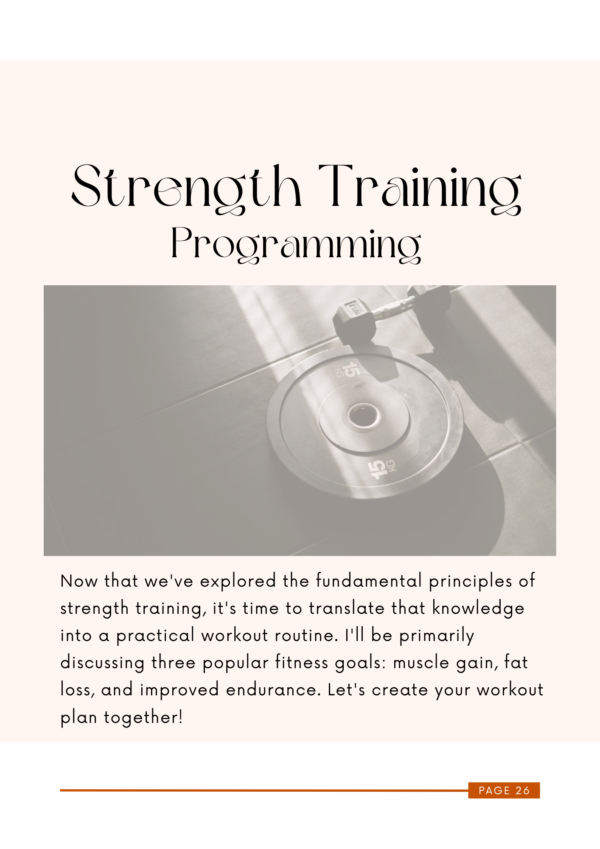 eBook - How to program your workout plan - Image 5